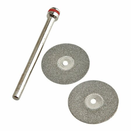 FORNEY Diamond Wheel Kit, 3/4 in with 1/8 in Mandrel, 3-Piece 60250